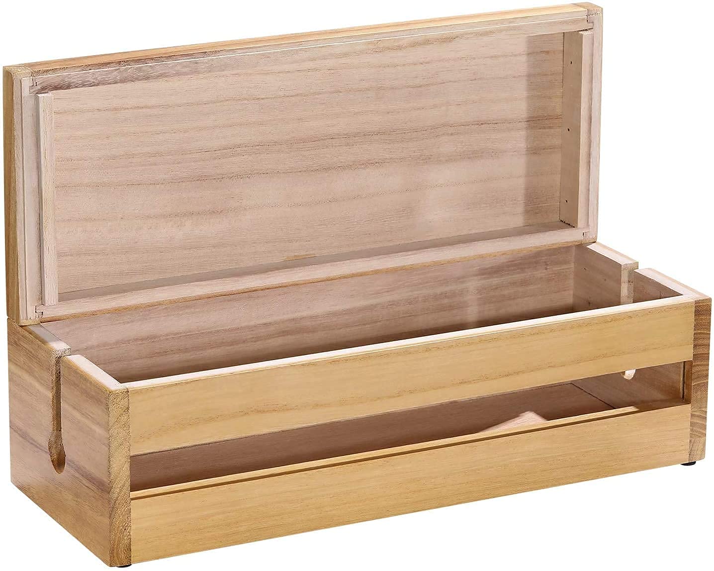 White Whale you think, we bring Cable Management Box Wooden Cord Organizer Box for Extension Cord Power Stripe Surge Protector Wire Management Concealer Organizer Cover Hider for Desktop Home Office 2