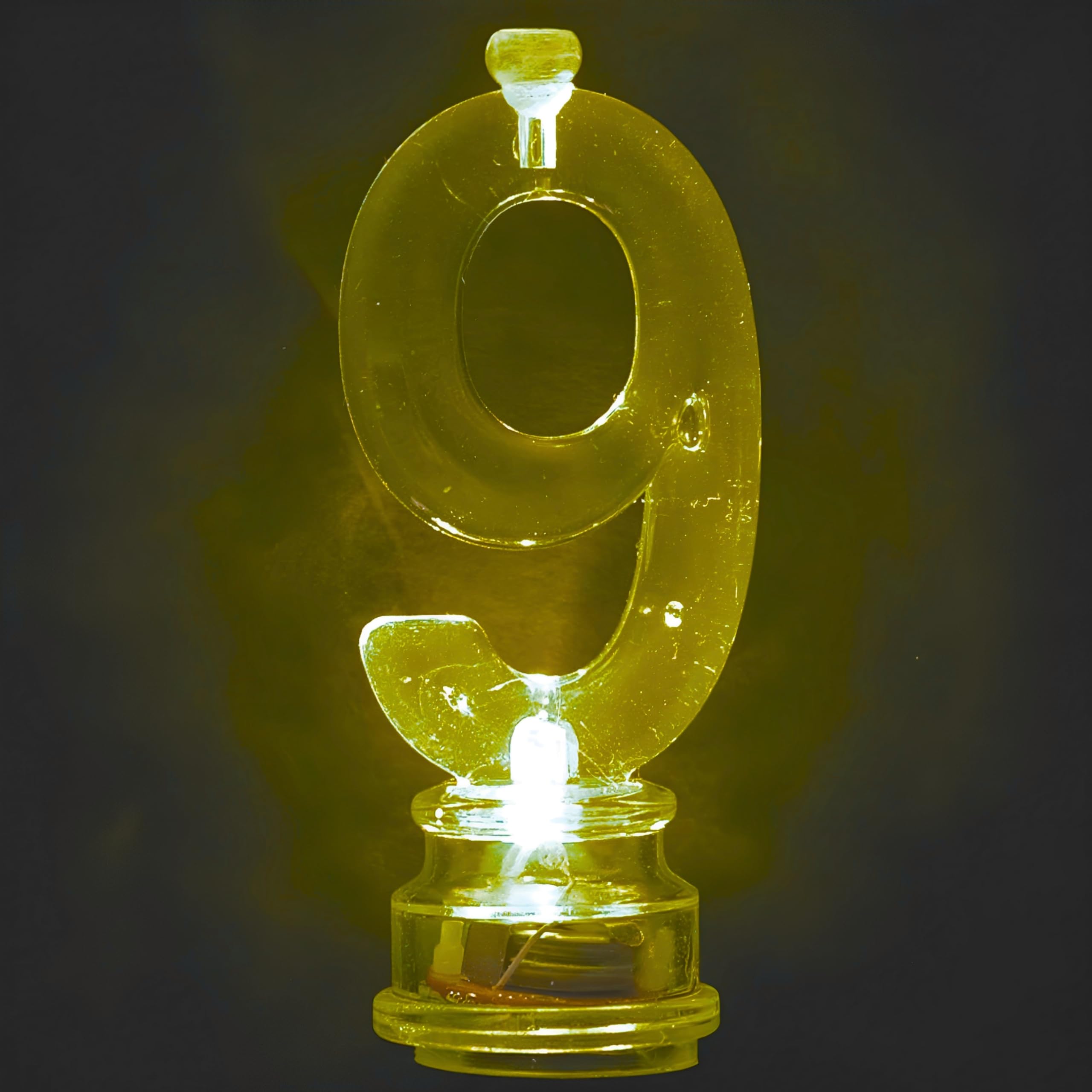 Candela di compleanno numero 18, oro, 7,5 cm