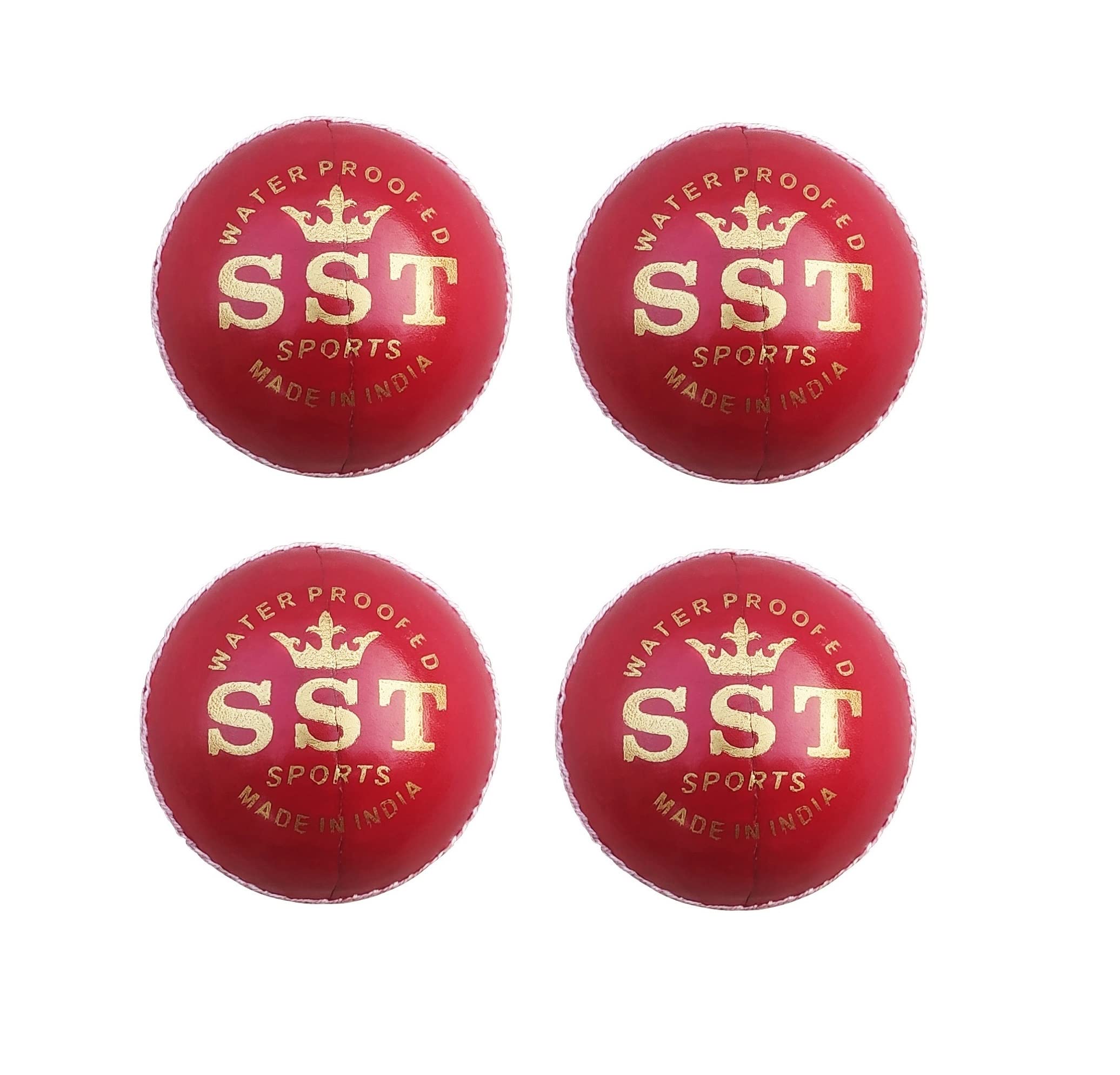 Leather Cricket Ball, 4 Piece Red Cricket Ball, Standard Size, Pack of 4 (Genuine 50 Overs, Test and One Day Matches) (B0B3RSZLC4) Amazon Price History, Amazon Price Tracker