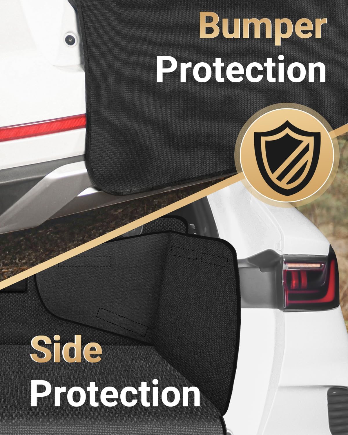 Protection Coffre de Voiture Chien Universelle, Couverture Chien Auto Imperméable, Vert Foncé