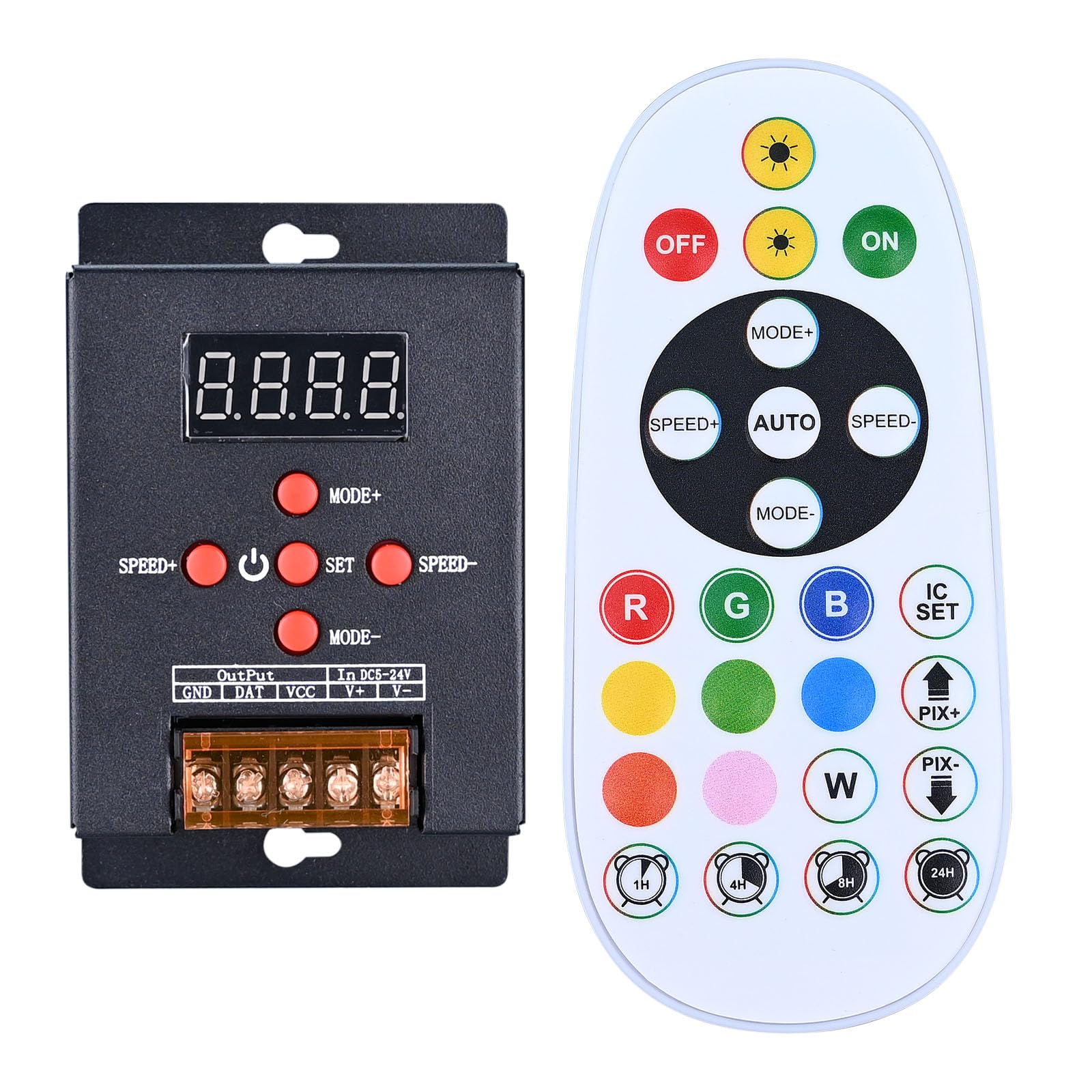 GOMING 5V 12V 24V T-500 Controller Full Color with Remote Control — image 1