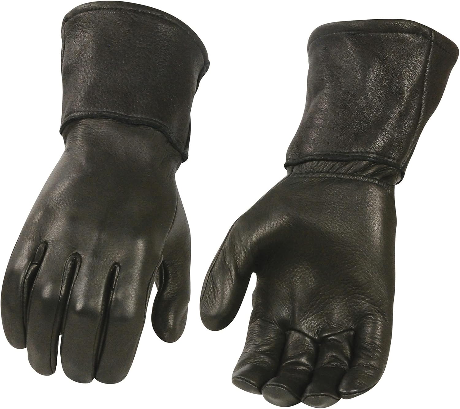 Milwaukee Leather Men's USA Northern Deerskin Leather Thermal Gauntlet Gloves