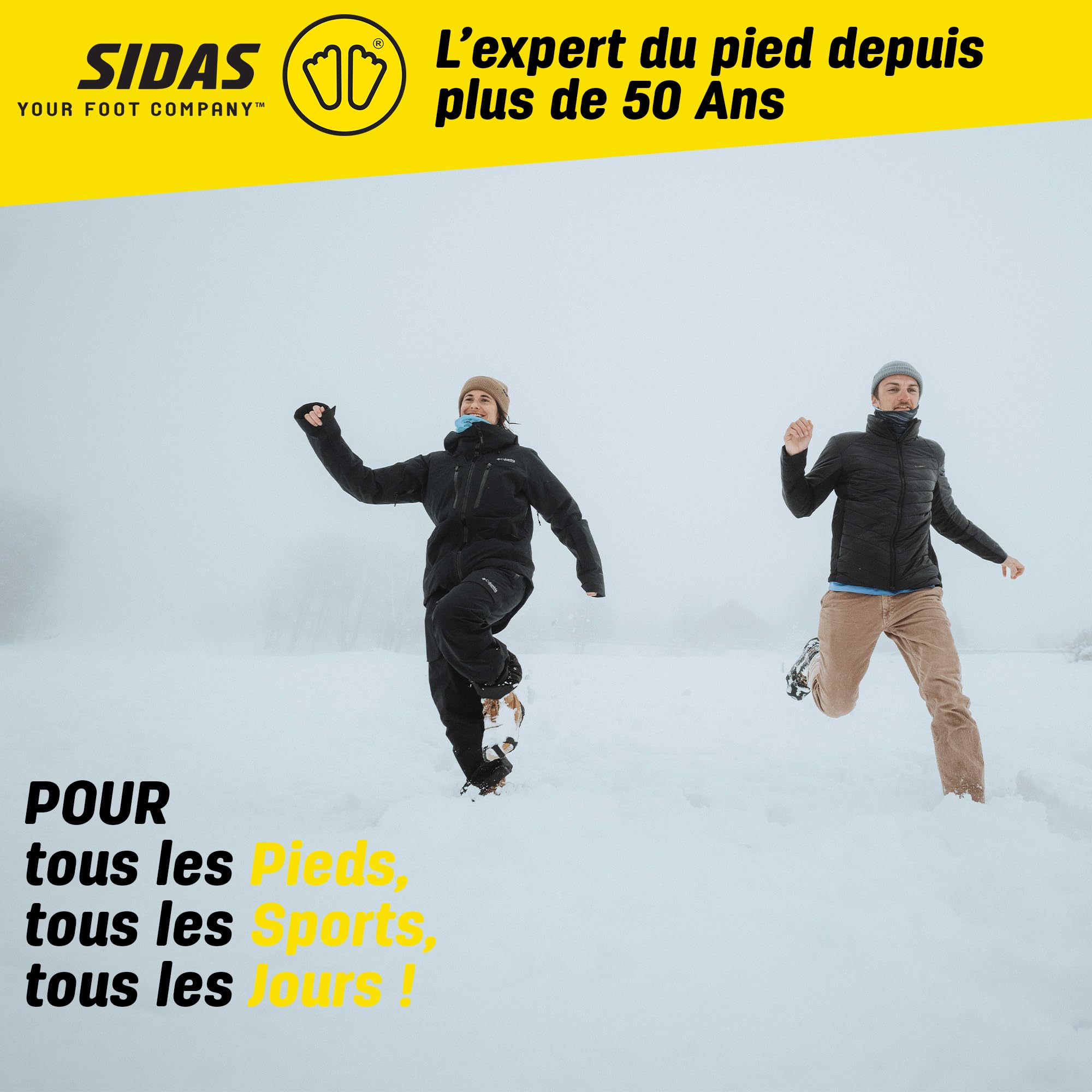 Sidas Crampons à Neige 9 Pointes en Métal Antidérapants pour Glace et Neige Dure