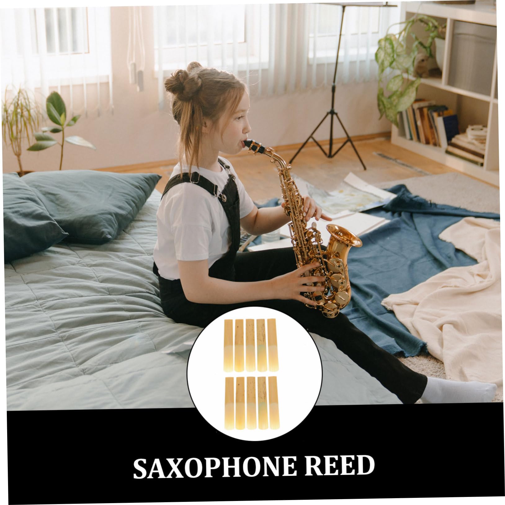 ifundom 50pezzi Ance Per Clarinetto e Saxofono e Facili Da Installare Pratico Per Amanti Della Musica Resistente e Compatto Durezza