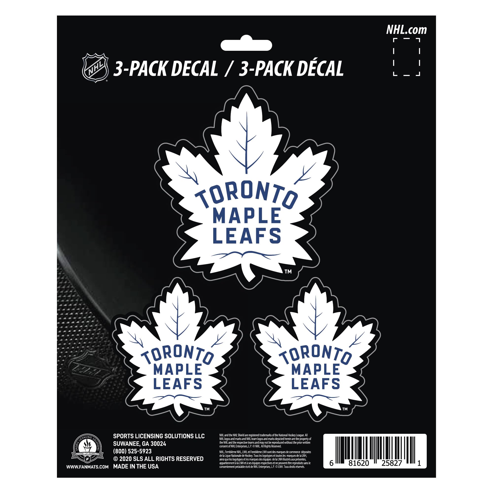 NHL Team Decal, 3-Pack