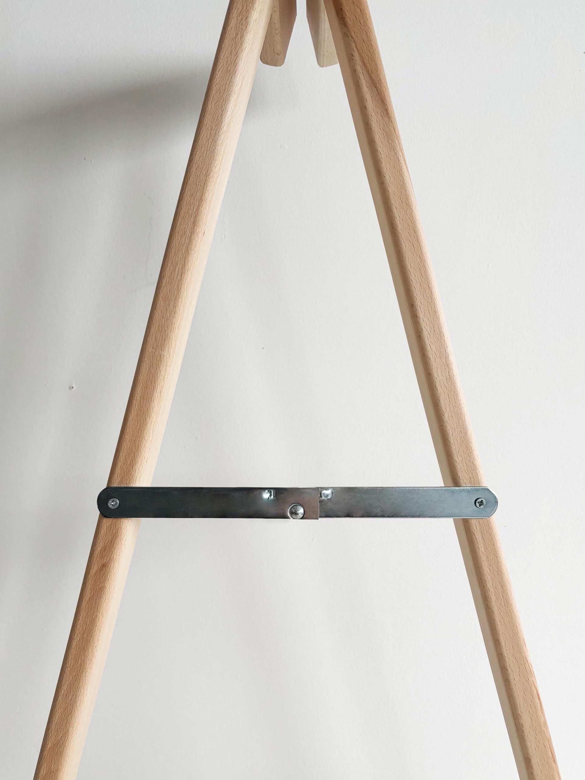 Del Fabbro Coppia Cavalletti da Lavoro Legno Faggio – Supporti Resistenti per Banco Lavoro e Fai da Te – Cavalletti Professionali (80x80 cm)
