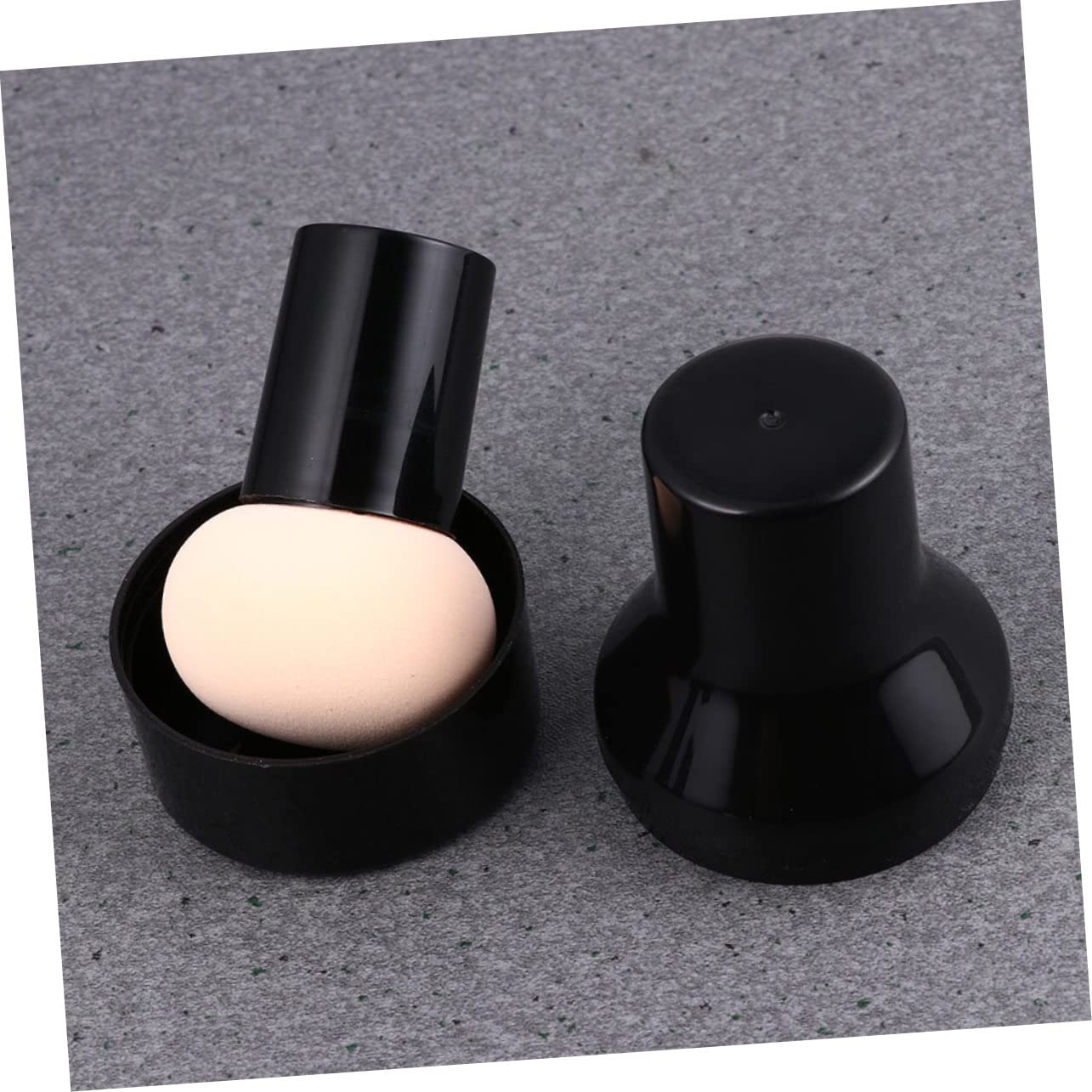Beavorty 60stücke Make-up Schwämme Für Flüssigkeit Und Puder Trockene Und Anwendung Wiederverwendbare Latexfrei Mit Aufbewahrungsbox Und Griff Für Frauenkosmetik