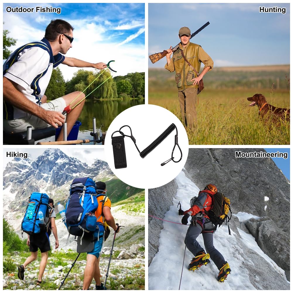 Oiieco Spiralkabel 2er Pack - Elastische Schlüsselanhänger Für Outdoor