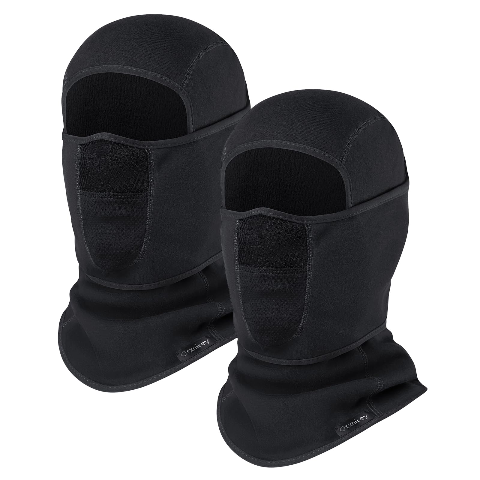 Balaclava Ski Mask (with Breathable Holes) Windproof Winter Fleece Neck Face Warmer for Men&Women?Black+Black?