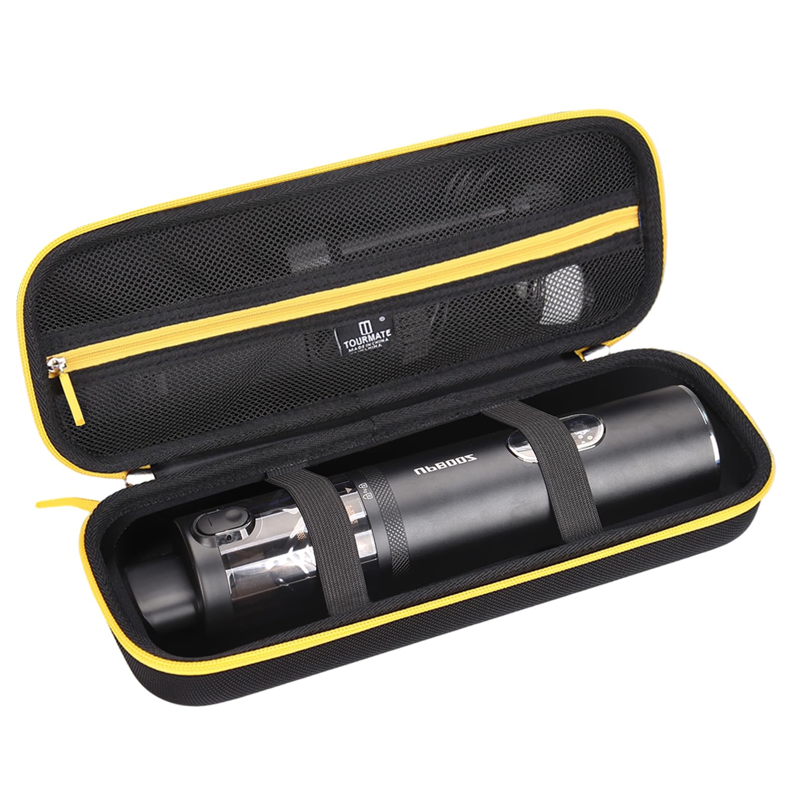 Tourmate Hard Storage Case for Upbooz/Vacuum/Minthouz/Dovety Vacuum Cordless - Travel Case for Portable Car Vacuum(Only Case)(Black &amp; Yellow)