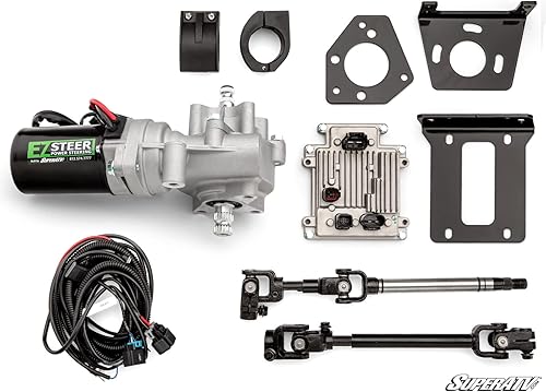 SuperATV EZ-STEER Kit de dirección asistida para Can-Am Maverick X3 2017-2021 (ver ajuste) Potente motor de 400 W Reduce el esfuerzo de dirección