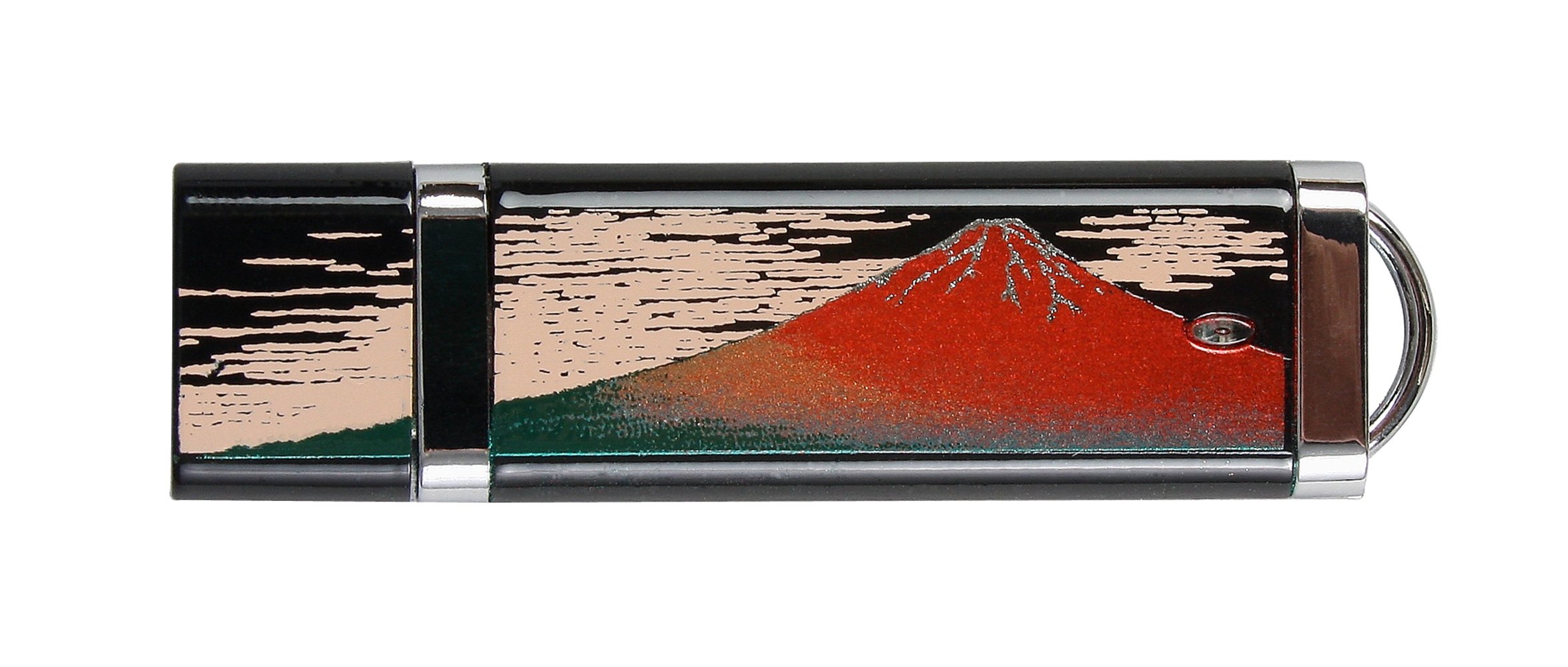 Maki-e USB Flash Memory(4gb) Hokusai's Aka Fuji