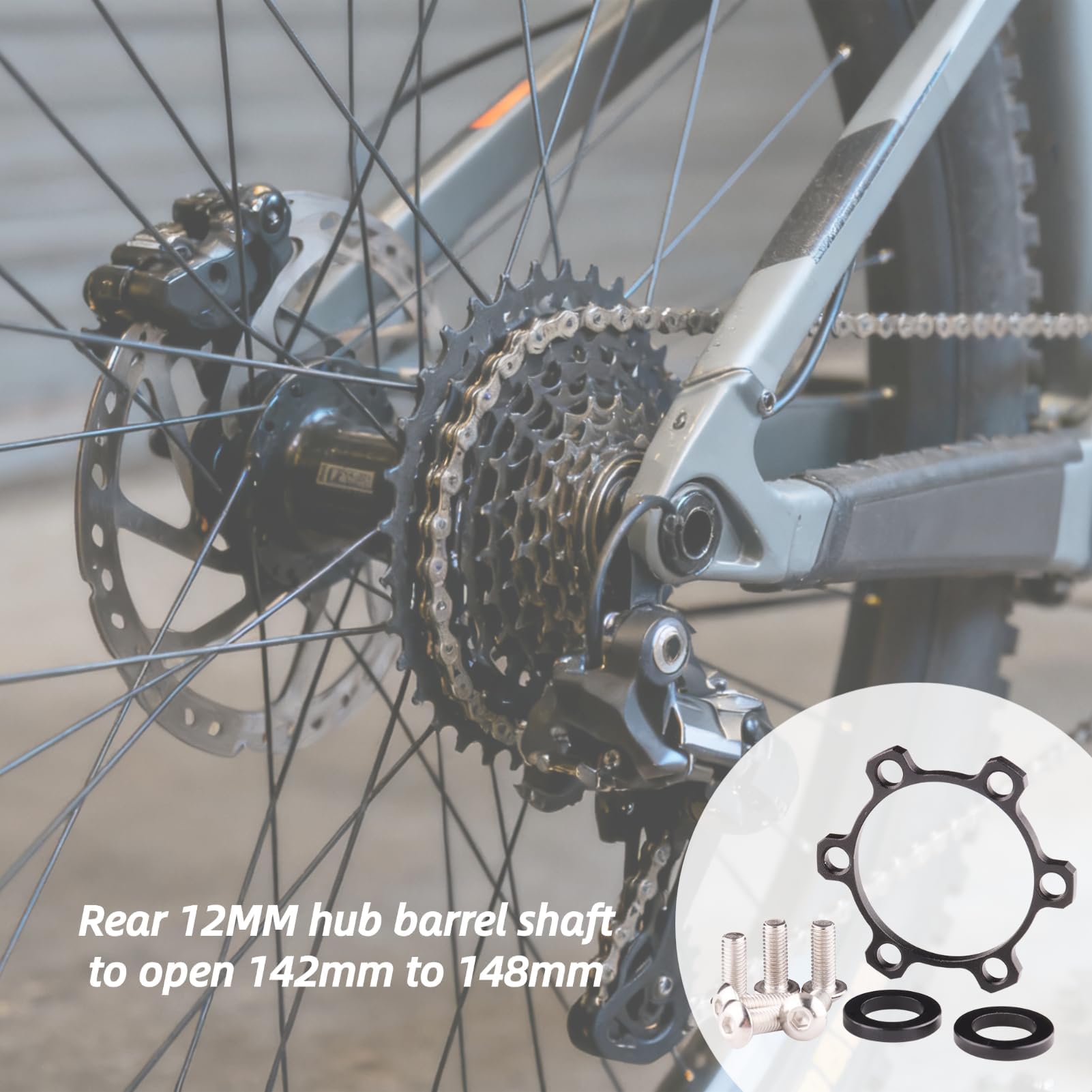Adaptateur De Conversion De Moyeu De Vélo – Passe De 100x15 à 110x15 (AV) Ou 142x12 à 148x12 (AR) – Alliage Alu CNC