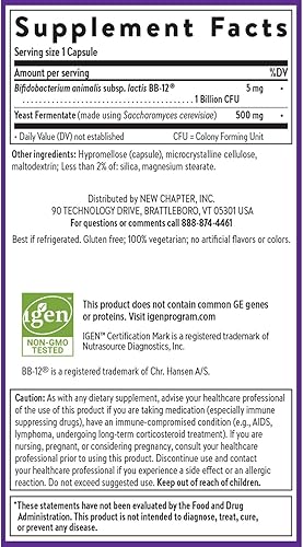 Miniatura 6 de New Chapter All-Flora Probiotic Dual Immunity, Ingredientes de fuerza clínica - Probióticos altamente concentrados para apoyo inmunológico activo y