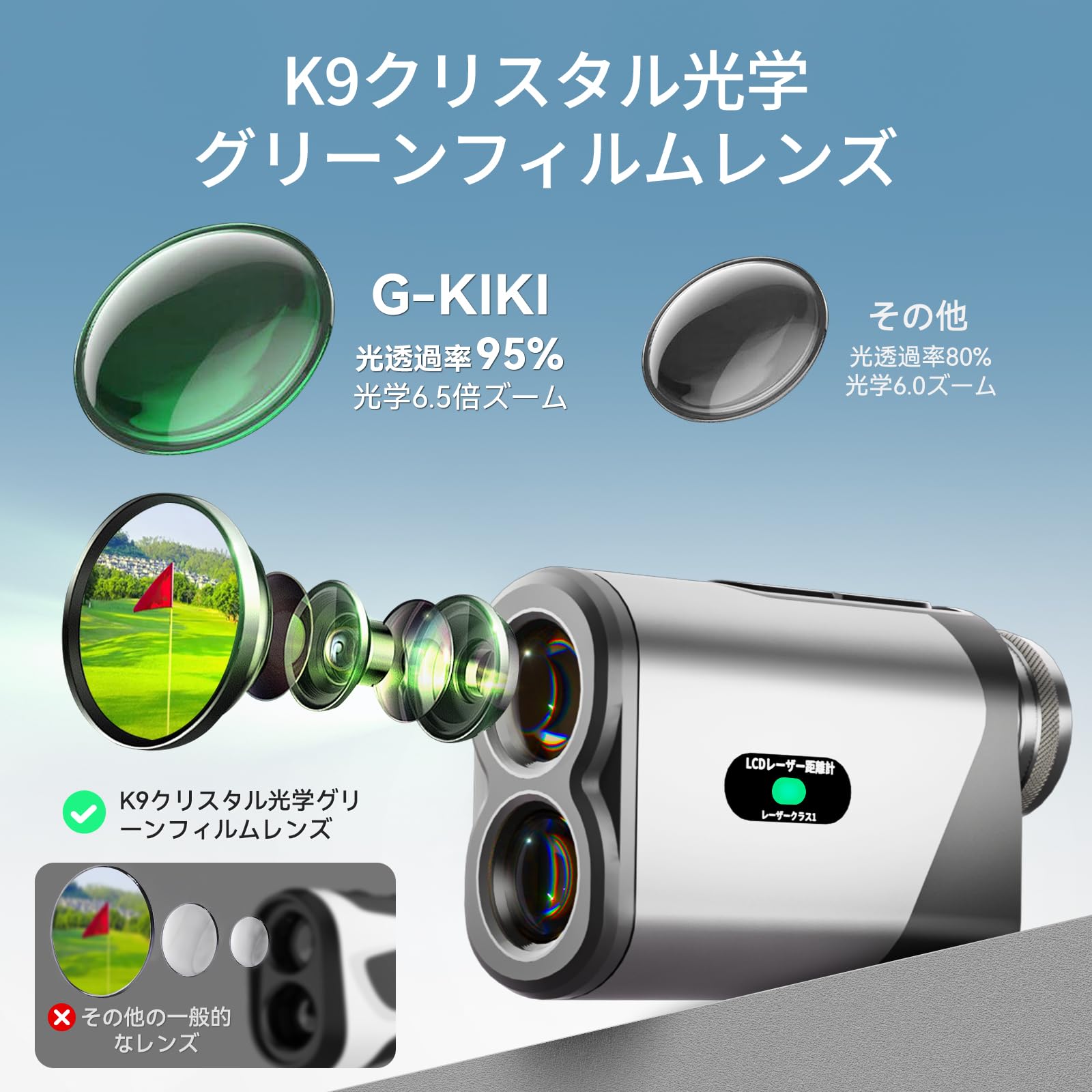 ゴルフ LCDレーザー距離測定器 G-kiki Amazon.co.jp: G-KiKi ゴルフ 距離計【エンジニア監修】ミニ