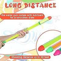 Vista 2 de Honoson 18 pistolas de agua de crayón para juego de fiesta de piscina (16 x 1.2 x 2.8 pulgadas)