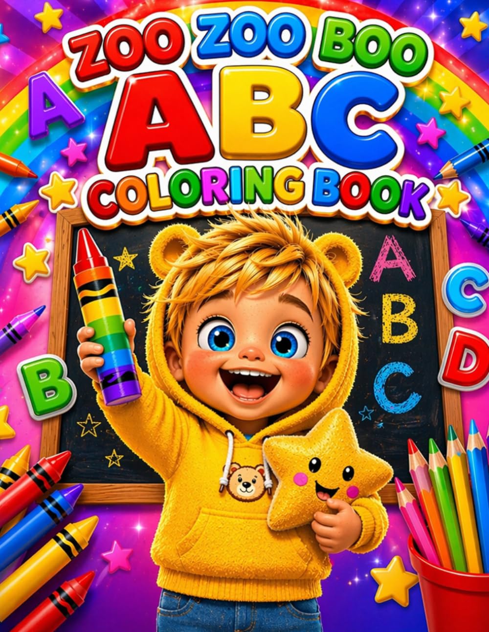 Zoo Zoo Boo ABC Coloring Book for Toddlers: 30 Fun & Easy Alphabet Coloring Pages | Learn the ABCs with Big Bold Letters & Cute Animals | Preschool ... for kids | Homeschool & Kindergarten Prep