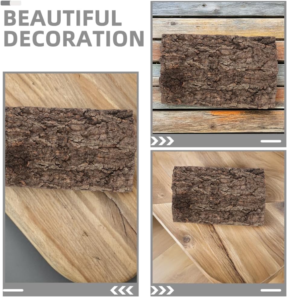 TOYANDONA 2pcs Bark Background for Reptiles Climbing Mat and Habitat Decor for Lizard Turtle and Bearded Dragon Enclosures Design