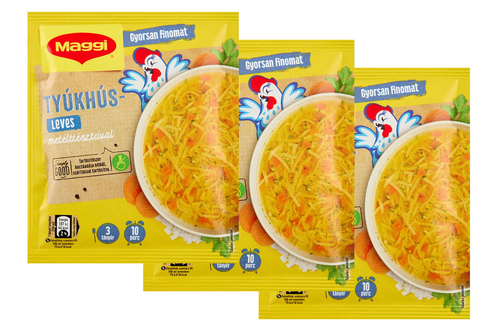 MAGGIInstant Hungarian Chicken Soup with Noodle 40g [Pack of 3]