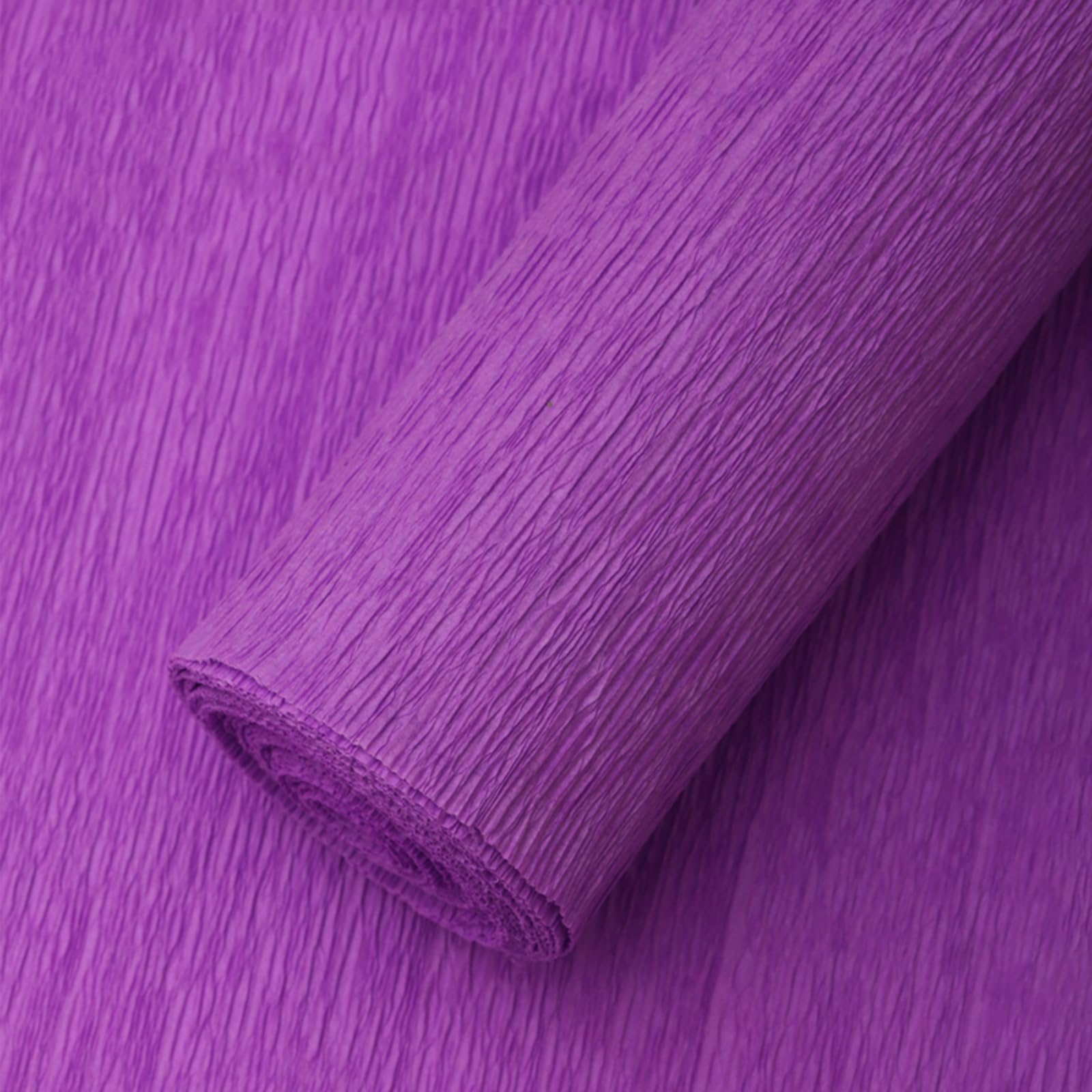 Purple,Crepe Paper Roll (17Inch x 8.2Ft/2Rolls) Heavy Papel Crepe Set