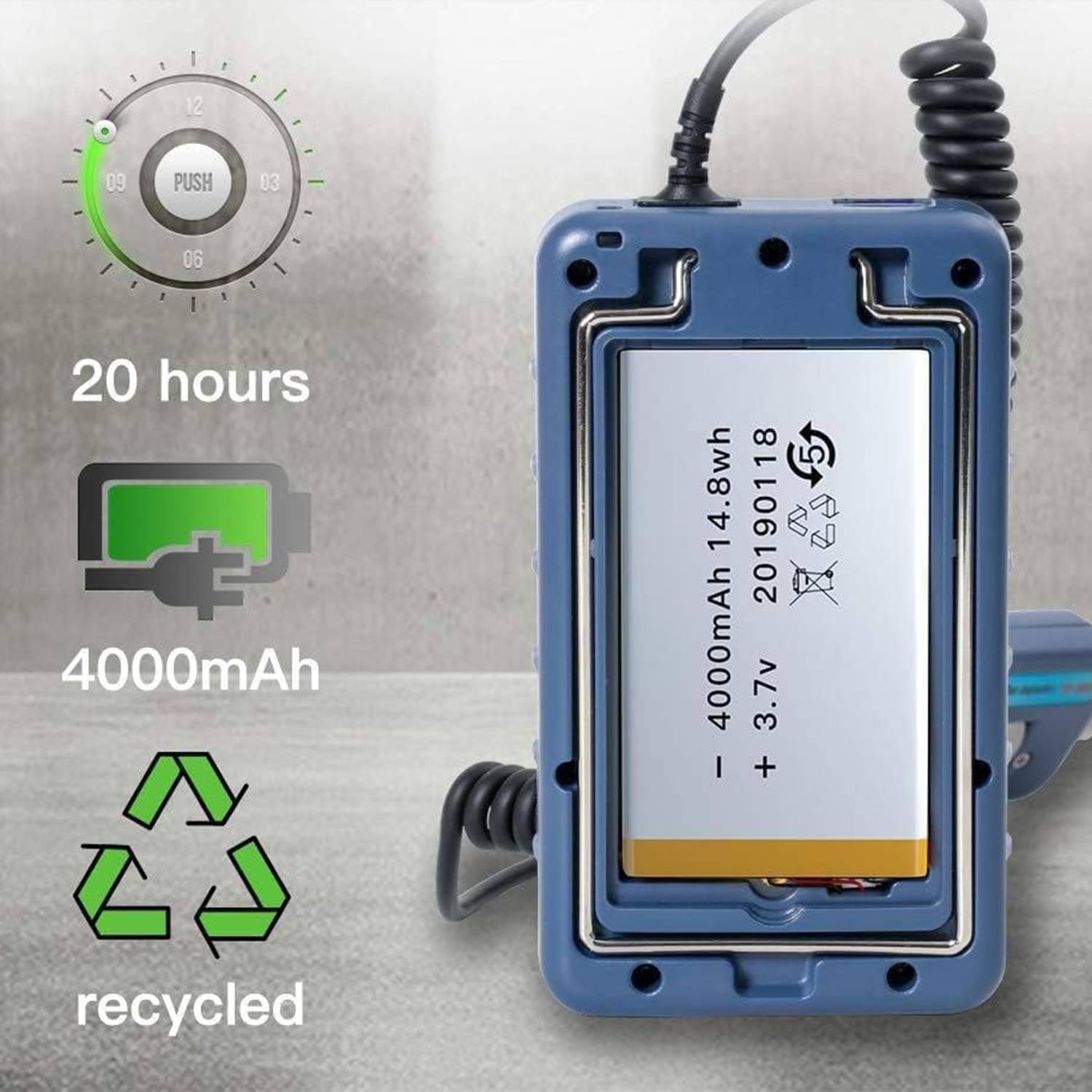 Sonda de inspección de Fibra óptica Probador de Cable de Fibra óptica, microscopio de Fibra portátil de Alta precisión, Aumento de 400X, Pantalla LCD de 3,5 Pulgadas