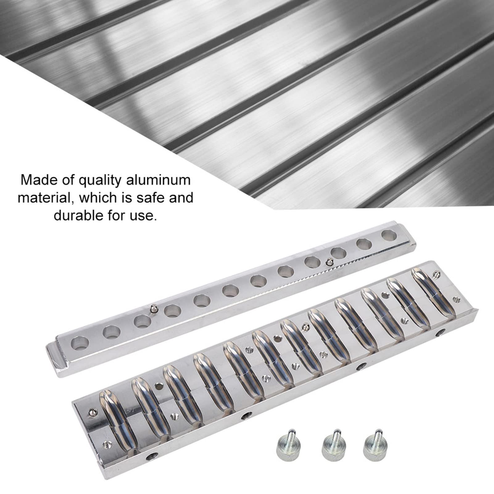 Lippenstift Gießform Aluminium – 12 Löcher, DIY Lippenstift selber machen | 12,1mm Standard-Durchmesser, hochglanzpolierte Oberfläche, leichtes Entformen ohne Ankleben, 12-fach effizient