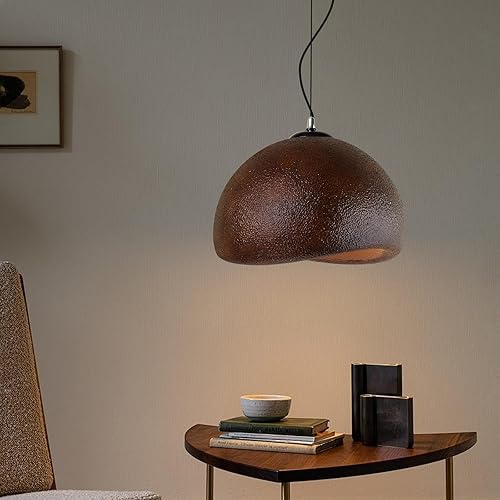 Miniatura 4 de JAYMP Wabi Sabi - Lámpara colgante de 15.7 in para comedor, cocina, isla de granja, lámpara colgante E26, estilo japonés, forma de nido de pájaro