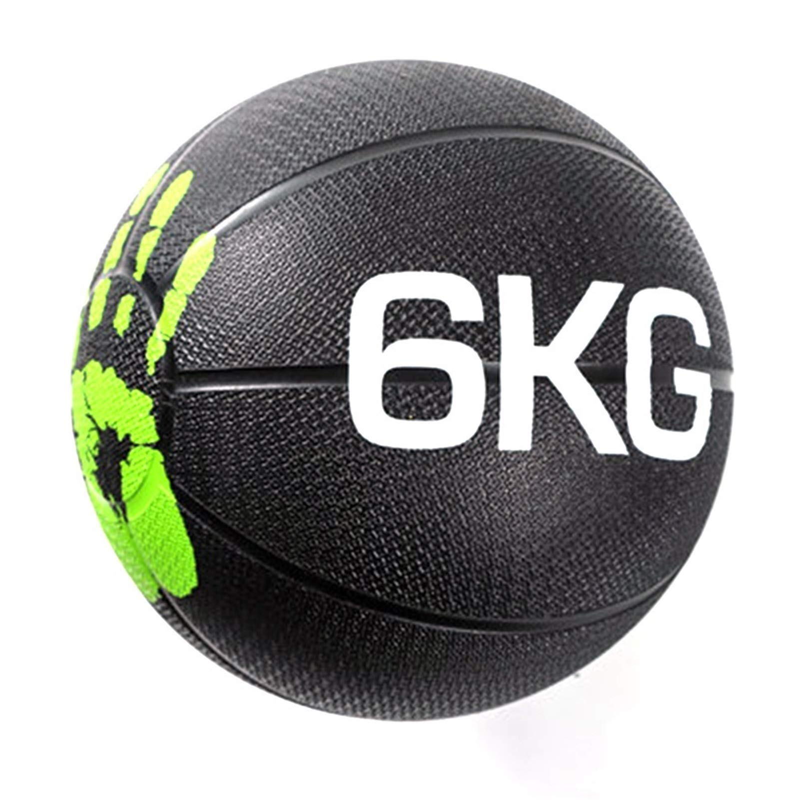 Pelota Medicinal 6 Kg Balón De Equilibrio Para La Aptitud Adulta, Ejercicio Aeróbico Al Aire Libre Bíceps Entrenamiento Deportivo Equipo De Entrenamiento Deportivo, Adecuado Para Entrenamiento Muscula