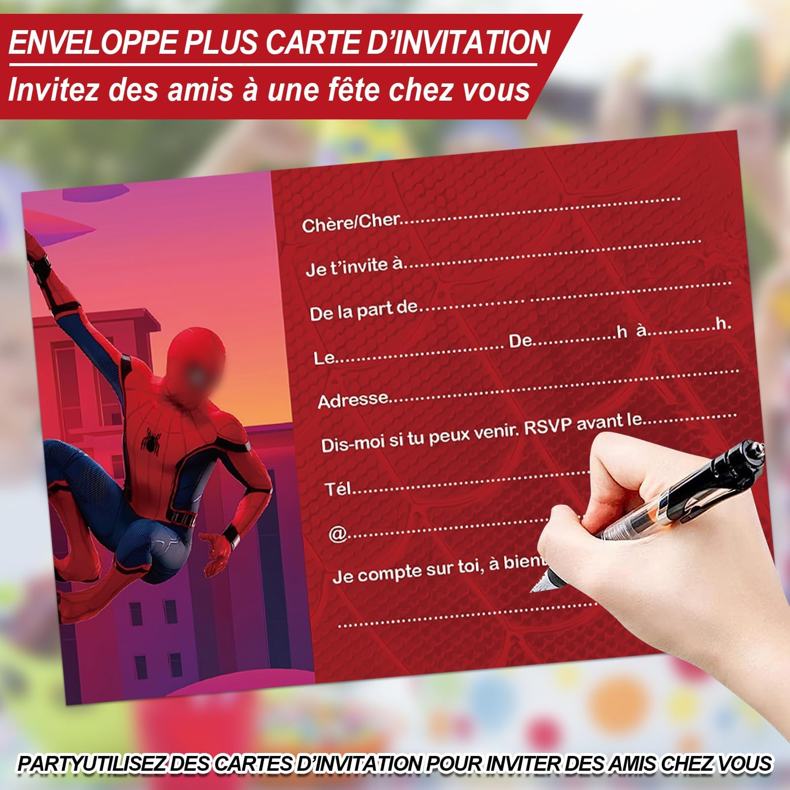 Carte Invitation Anniversaire Garcon 12 Cartes D'invitation