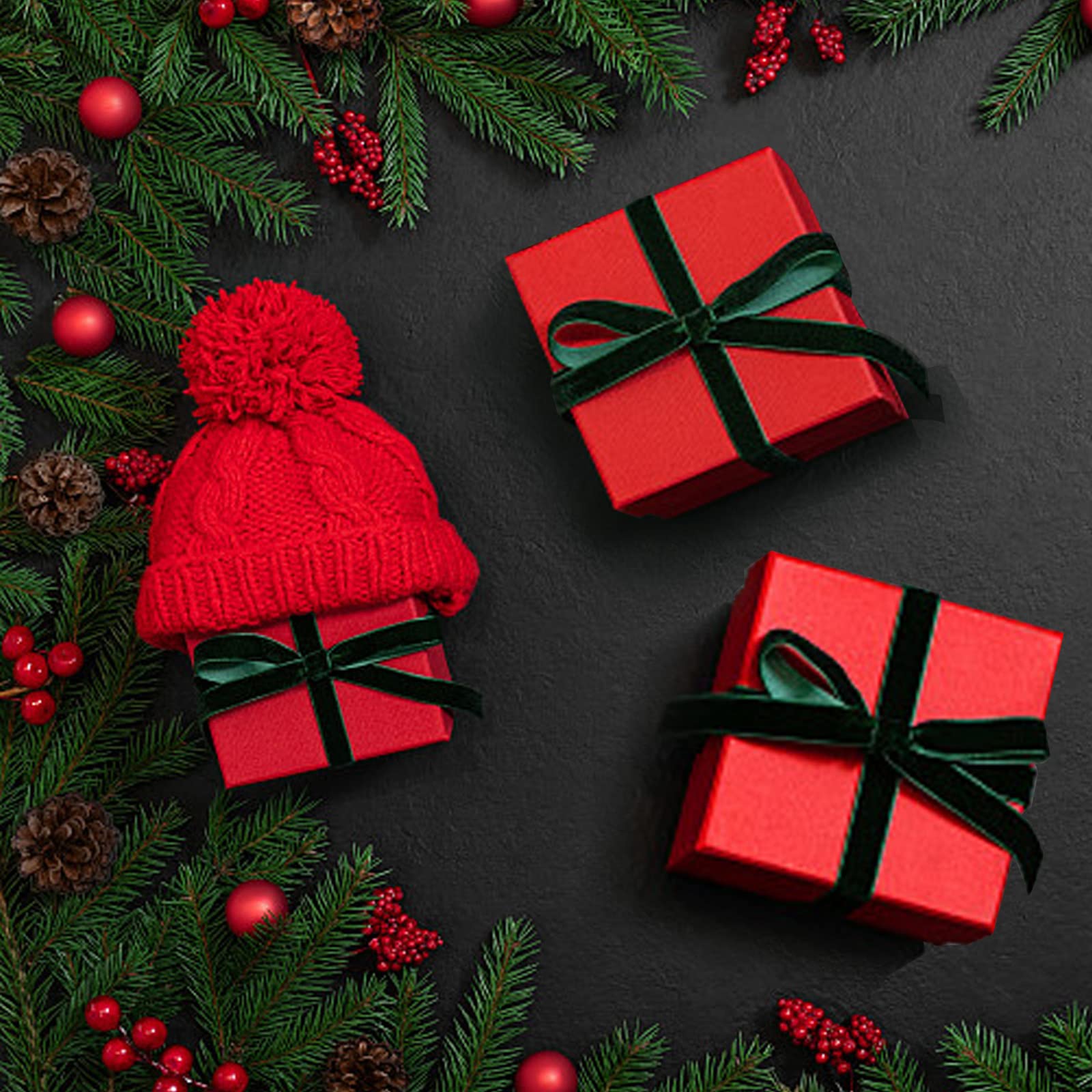 Dunkelgrünes Samtband 2,5cm X 30m - Geschenkband Für Hochzeit & Deko