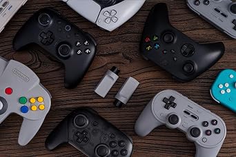 8BitDo Retro Receiver for N64 and Windows, Compatible with Xbox Series Controller, Xbox One Bluetooth Controller, Switch Pro and PS5/PS4 Controller on N64 console