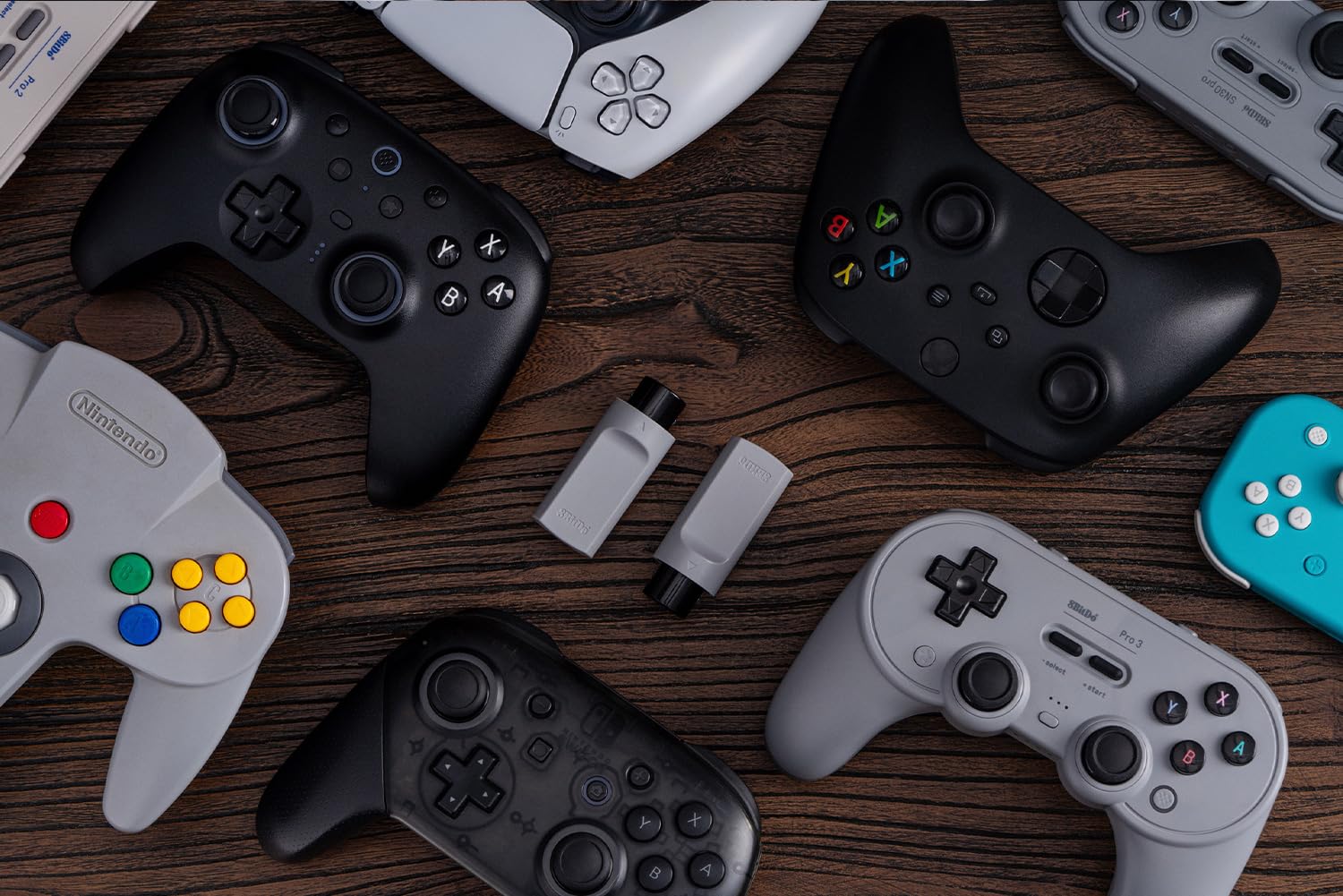 8BitDo Retro Receiver for N64 and Windows, Compatible with Xbox Series Controller, Xbox One Bluetooth Controller, Switch Pro and PS5/PS4 Controller on N64 console