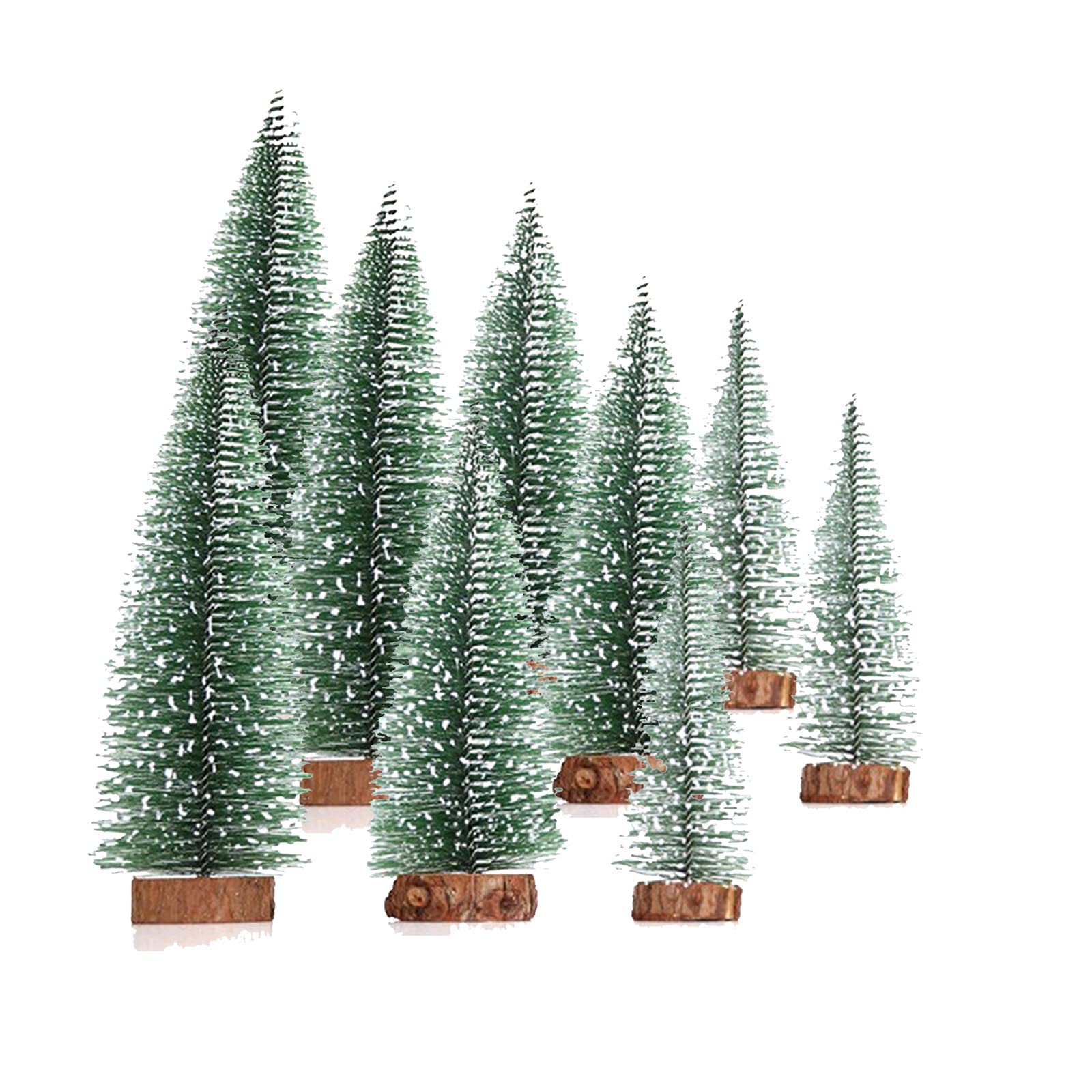 Betos Miniature Christmas Tree, Artificial Frost Trees 10cm 15cm 20cm TableTop Christmas Trees Small Pin Trees Mini Xmas Trees for Christmas Party Home Office Indoor Decor
