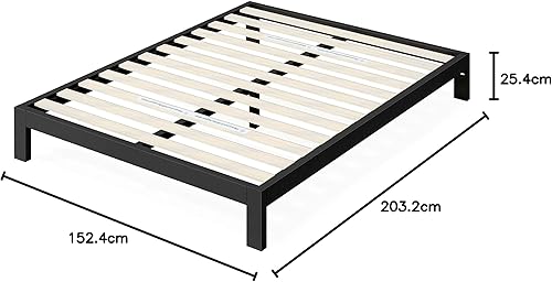 Miniatura 78 de Plataforma Zinus Arnav, Doble, Blanco Blanco,Negro -