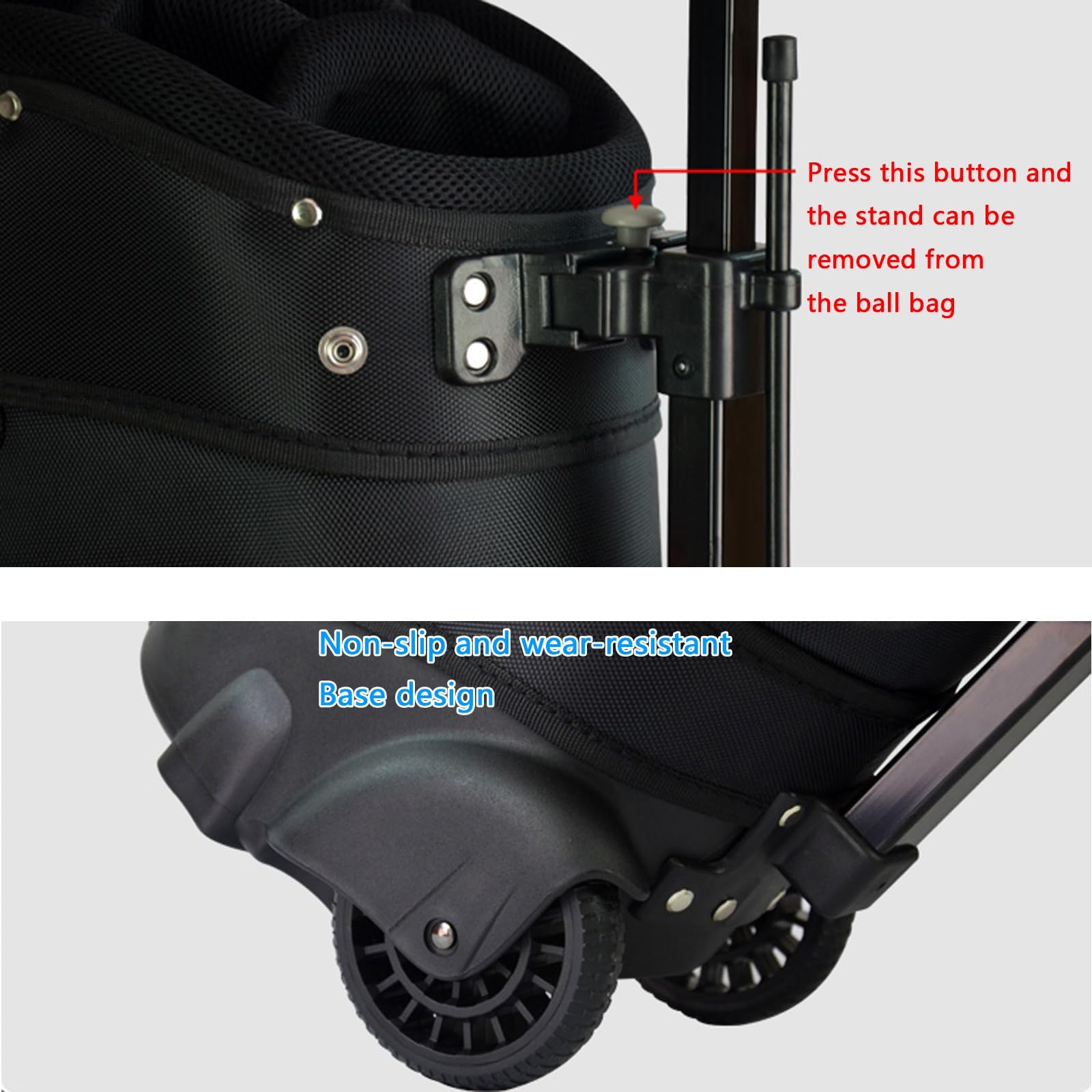 Sacca Da Golf Con Supporto E Ruote, Borsa Da Golf Resistente E Impermeabile Con Spallacci Imbottiti, For Mazze Da Golf Complete