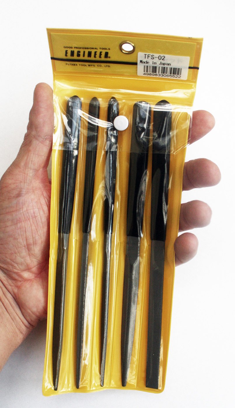 5 piece small size mini file set (High quality, Japanese). Engineer tfs-02