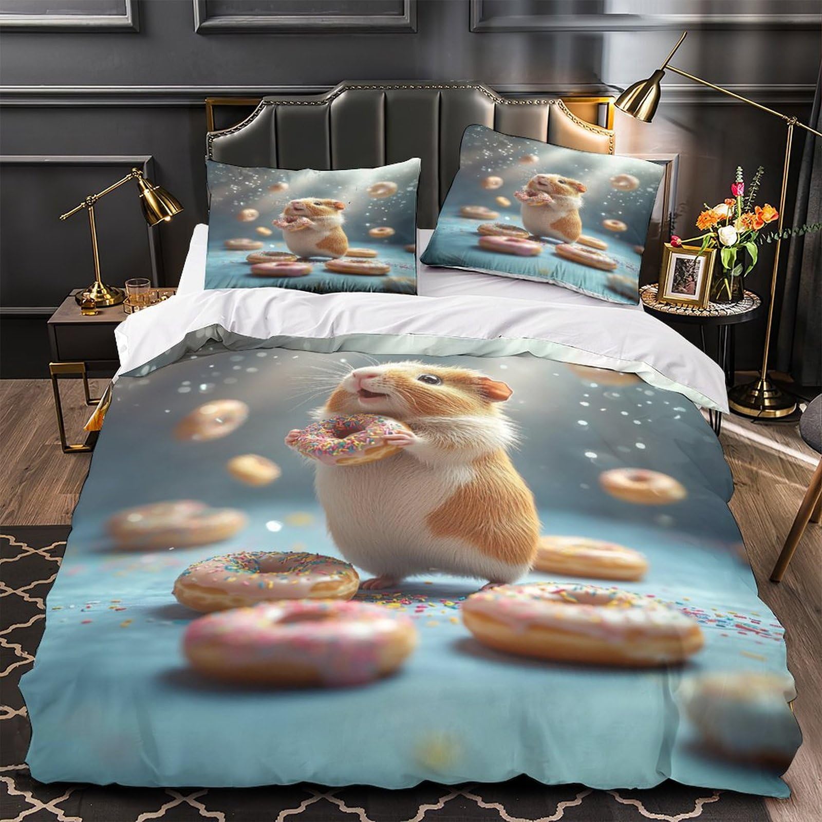 Housse de couette renard mignon le cadeau idéal pour lit d'enfant et ado