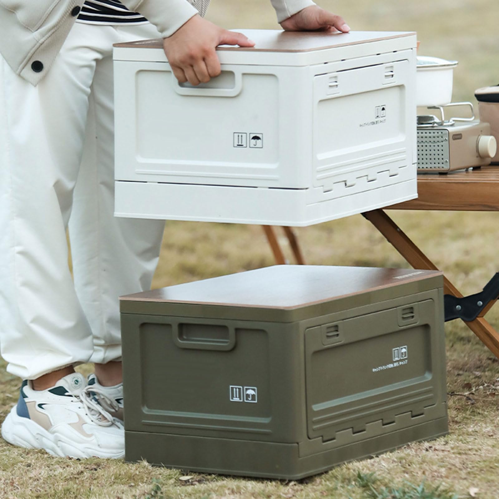 Outdoor Camping Aufbewahrungsbox Tragbar Einzigartige Faltbox Mit Großer Kapazität Organisiert Ihr Zuhause Auto Faltbare Tasche Reisen