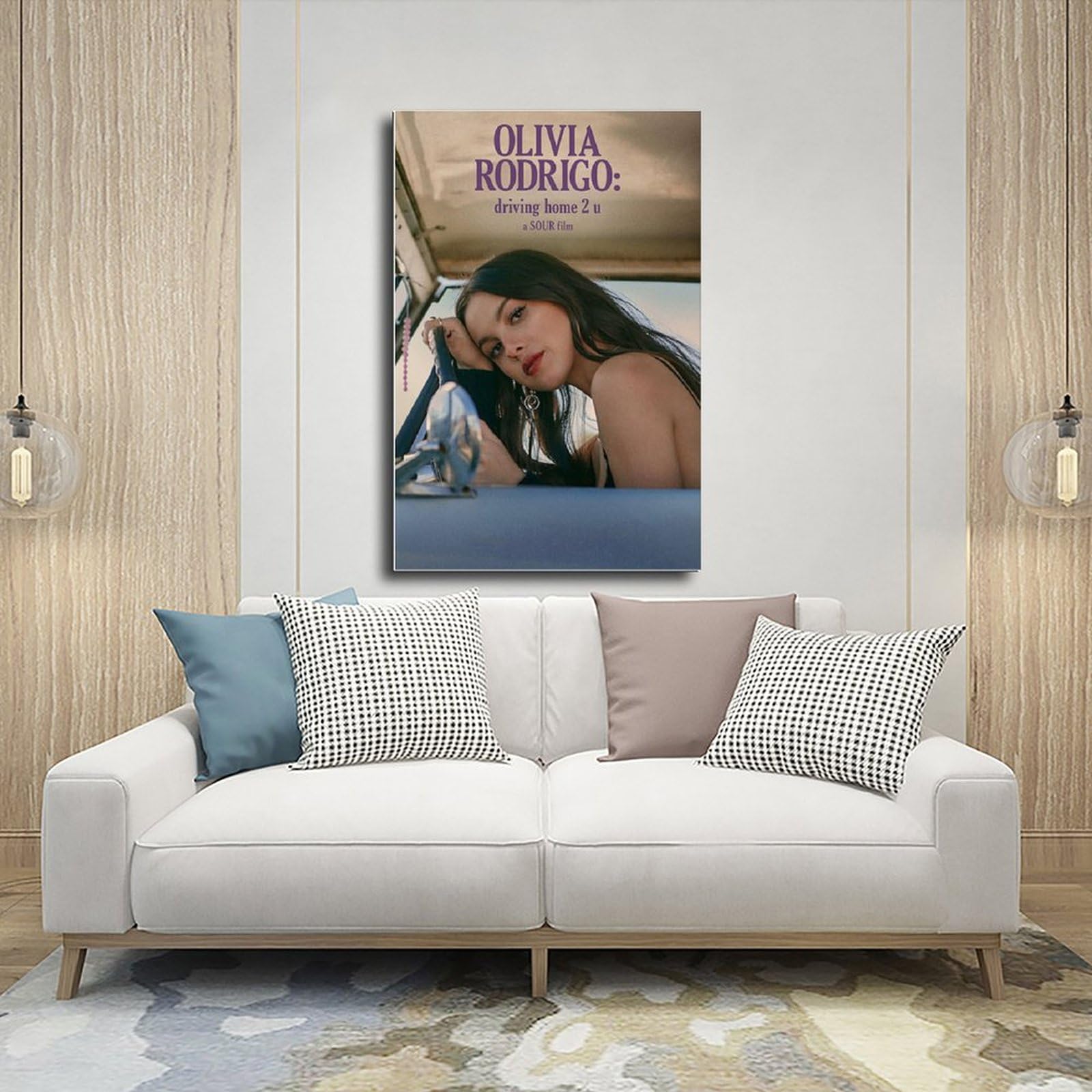 IDfine Olivia Rodrigo Poster Sour Album Couverture Art Mural Toile Esthétique Pour Salon, Salle De Bain, Cuisine Sans Cadre (30 X 45 Cm