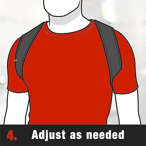 Miniatura 14 de ACE Corrector de postura de marca, corrección de postura, ajustable, correas de hombro de velcro que proporcionan un ajuste seguro, soporte de