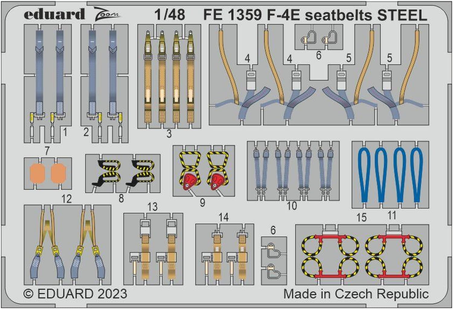Eduard Sprue Brothers EDUBIG49382 Big ED F-4E Phantom II Super Detail Set (MNG kit), scala 1:48