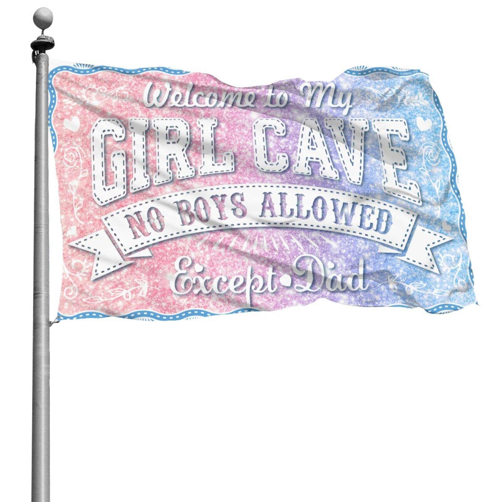 Drapeaux pour chambre d'enfant No Boys Allowed : finies les intrusions de frères
