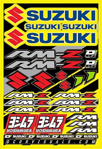 D'cor Visuals 40-40-100 hojas de calcomanías (Suzuki Rmz 12"x18"), 1 paquete