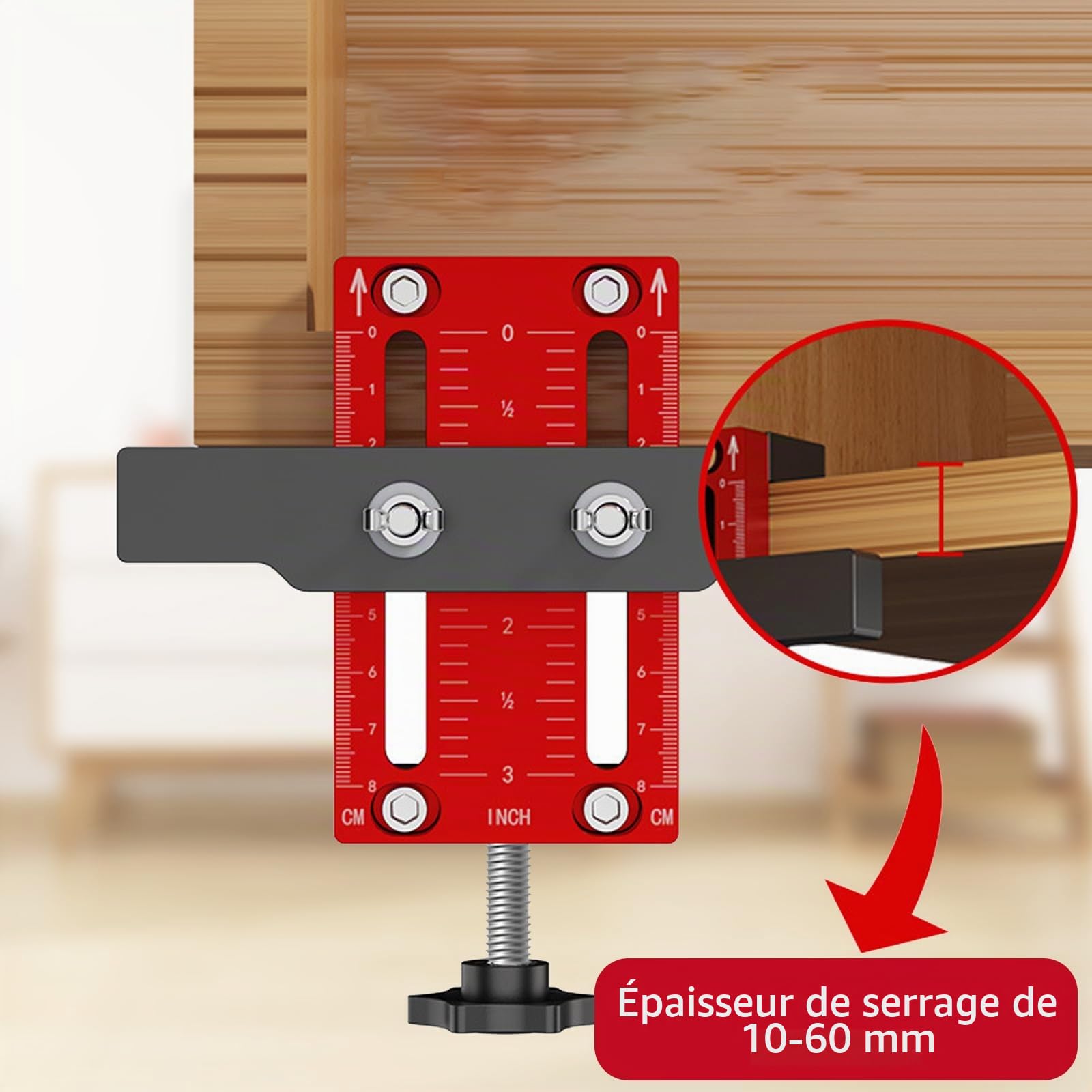 Aide À L'installation de Porte de Cabinet, Outil de Positionnement de Gabarit De Positionnement, Convient pour L'installation et le Positionnement de Diverses Portes de Placard