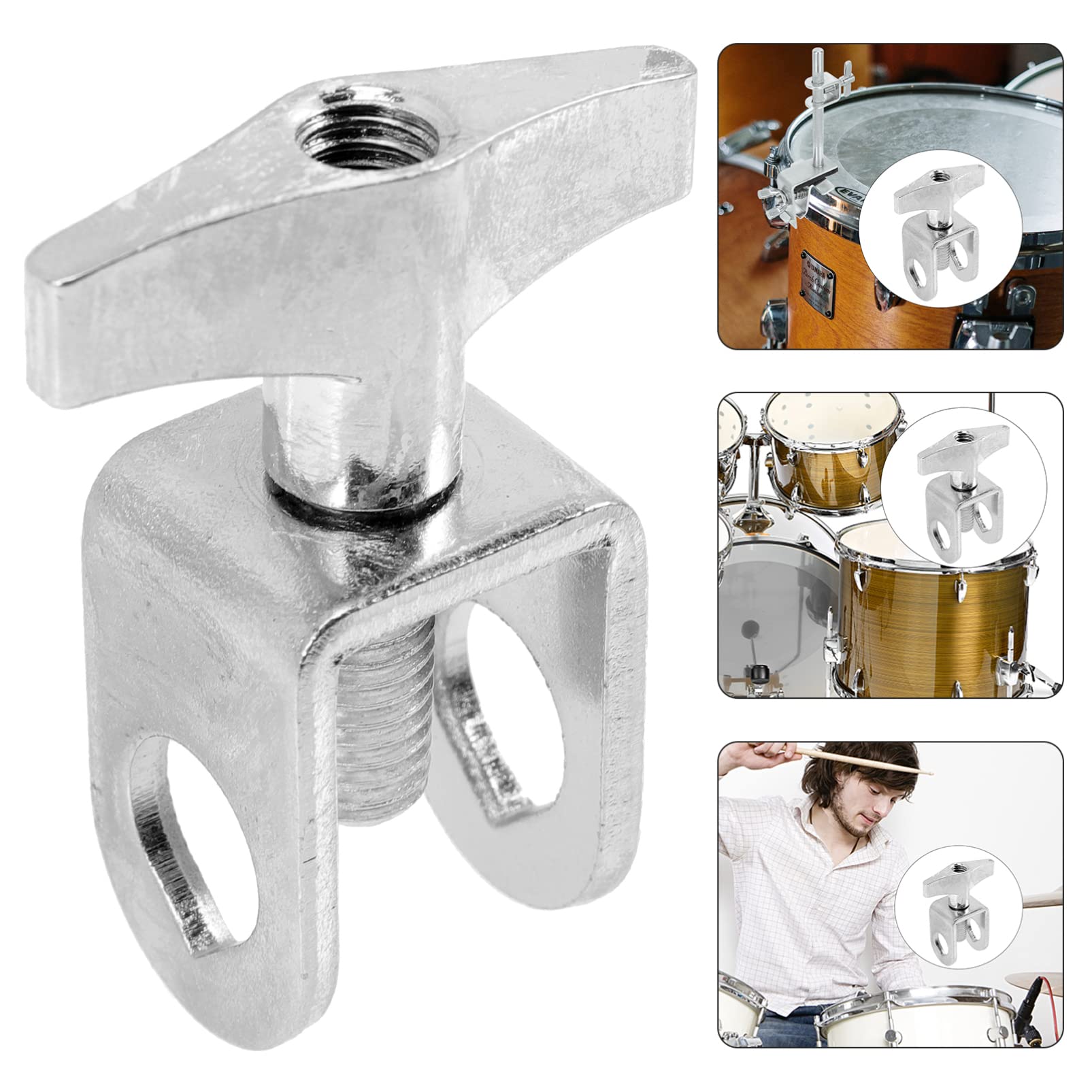 ifundom Drum Mount Accessories Cowbell Holder Clip Ratchet Clamp Mounting Clamp