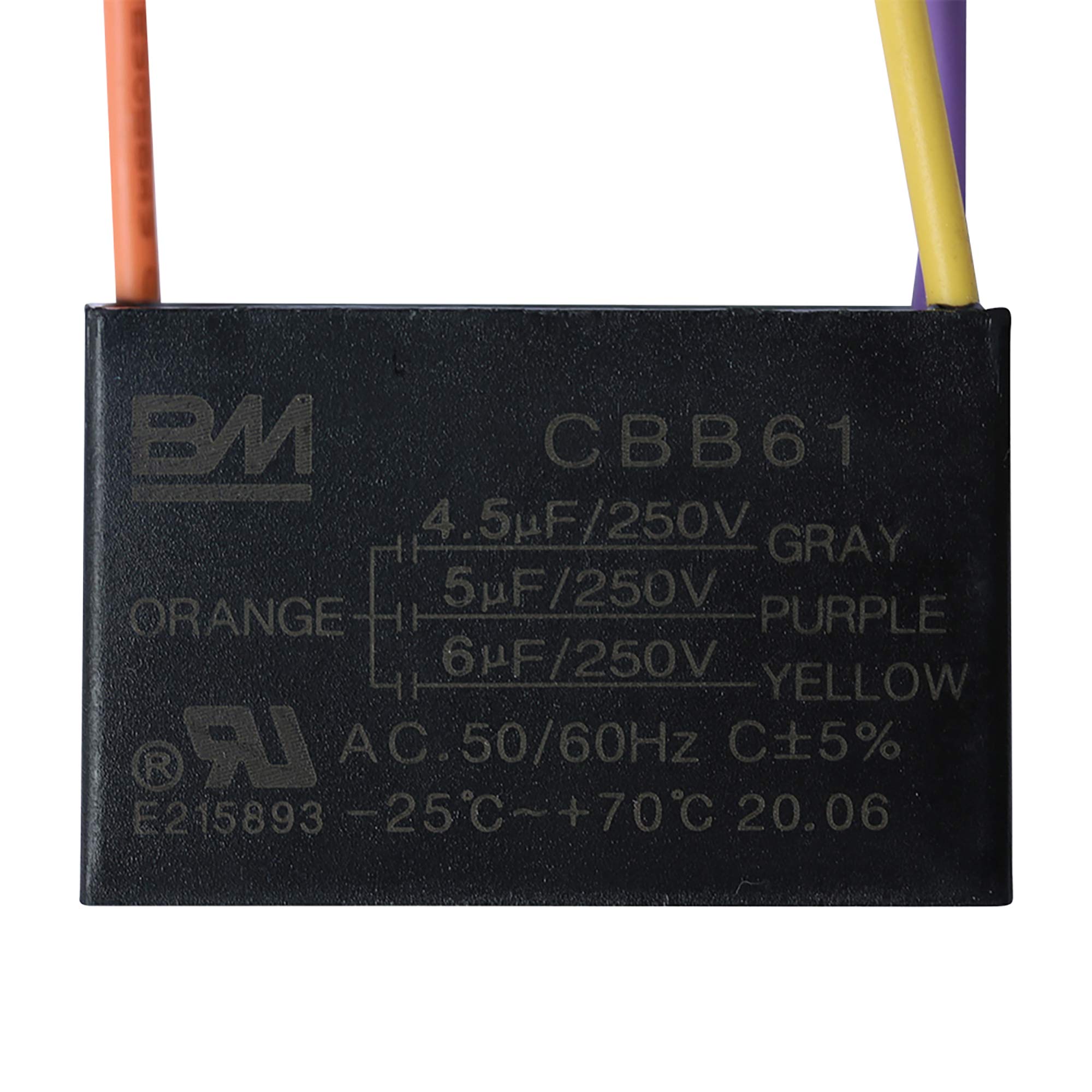 CEILING FAN CAPACITOR CBB61 4.5uf+5uf+6uf 4WIRE