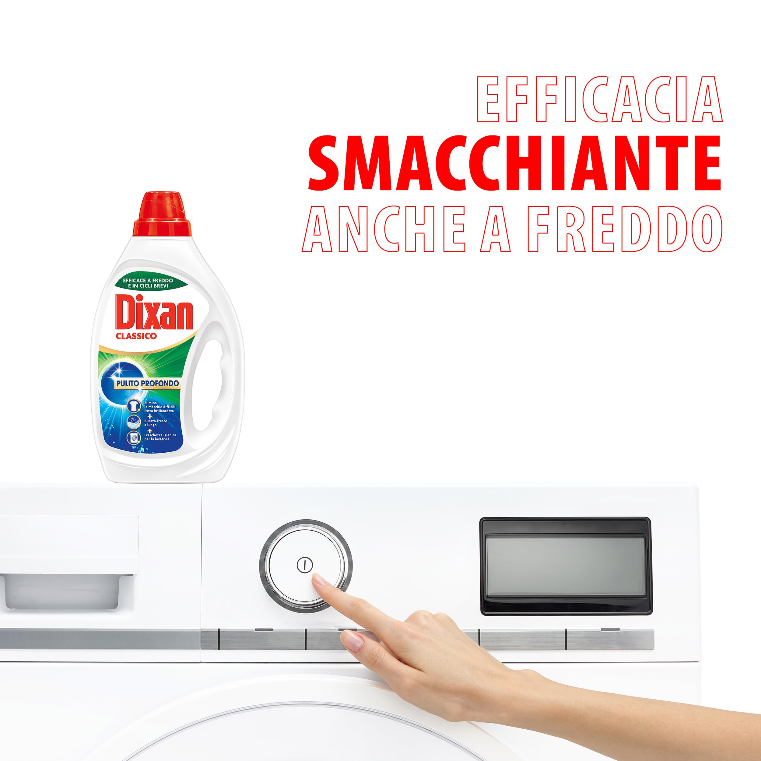 Dixan Liquido Classico Detersivo Lavatrice (4 confezioni da 42 Lavaggi), per una pulizia profonda del bucato e freschezza igienica per la lavatrice, Rimuove le macchie da 20°C
