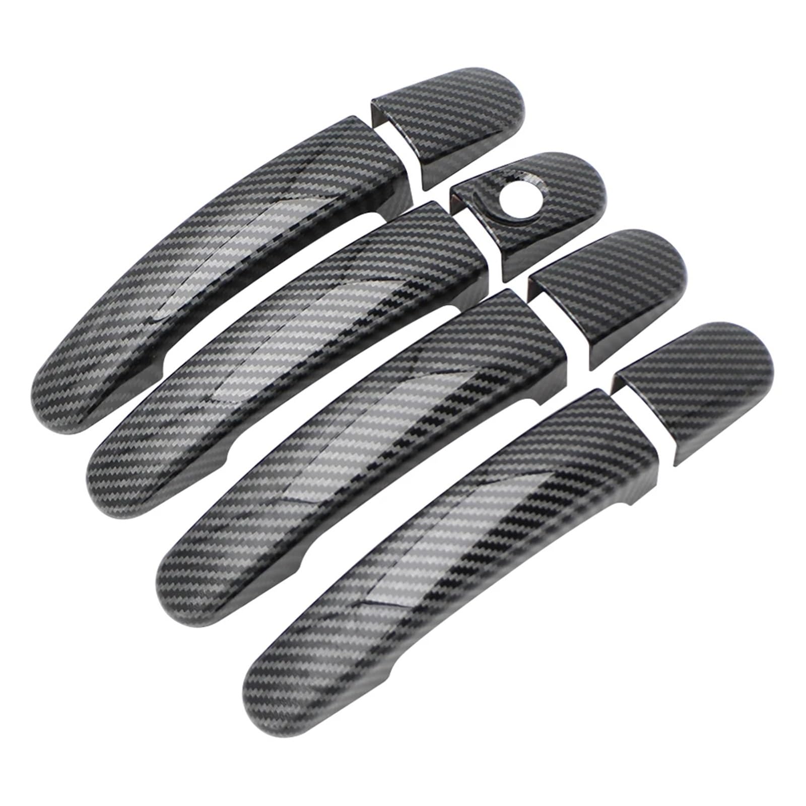 Rdwspli One Color Exterior Handle Shell Compatible With For Focus 3 For Mk3 2012-2018 Car Door Handles 4Pcs Carbon Fiber Sticker Trim Door Handle Cover