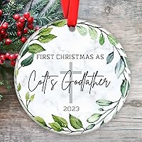 Vista 2 de Adornos de bautismo personalizados, recuerdo de bautizo, regalos de bautismo de padrinos, regalos de ahijado para bautismo, regalos de bautismo