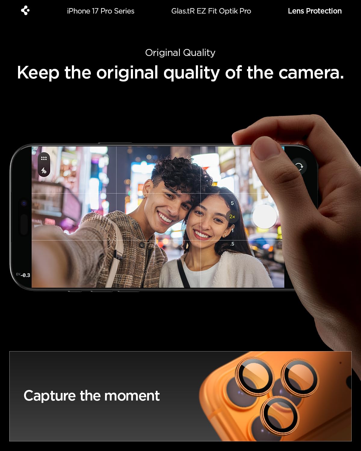 Amazon.com: Spigen Camera Lens Screen Protector [GlasTR EZ Fit